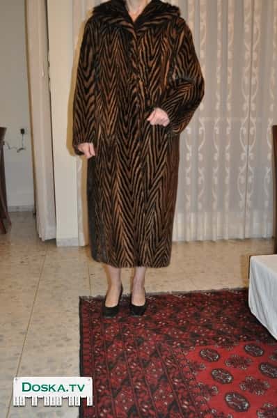 Шуба из норки в очень хорошем состоянии  размер L-XL