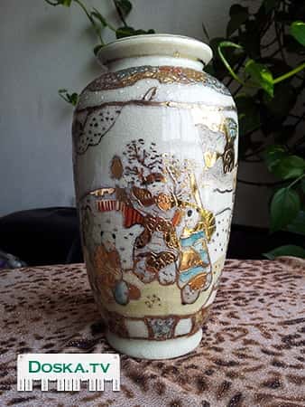 1. Ваза японская керамическая Royal Satsuma (высота 21см.) - 40