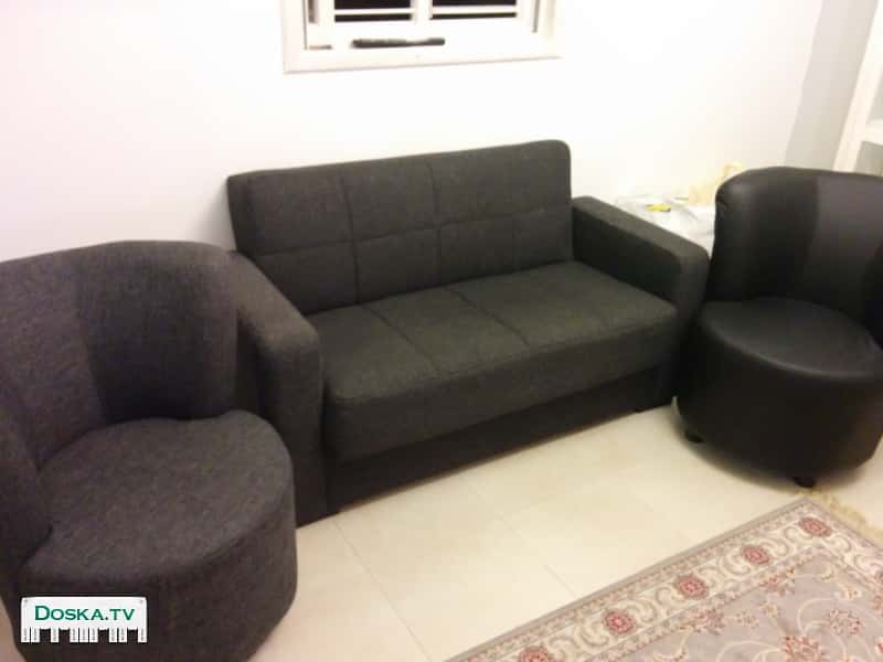 2 кресла 1 кожа 1 рогожка