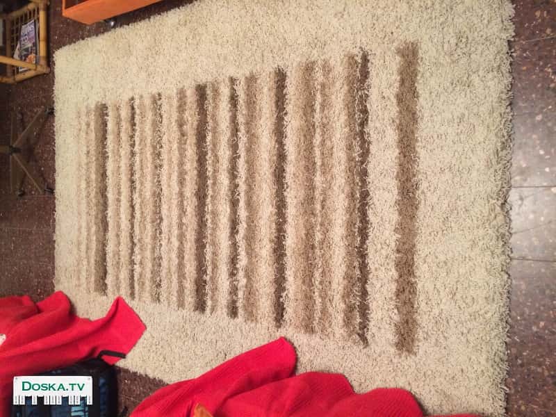 Стильный ковер с высоким ворсом! Размер: 220x160 см