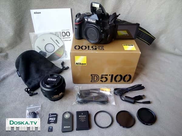 Продаю фотоаппарат Nikon d5100 (полный комплект) использовался для домашней съемки.