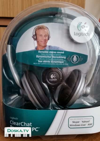 Гарнитура: наушники+микрофон для Скайпа, игр- для компьютера-в упаковке. Не открывалась.