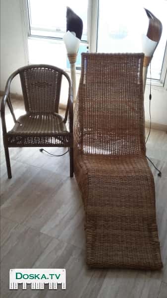 Плетёная мебель-2 светильника.