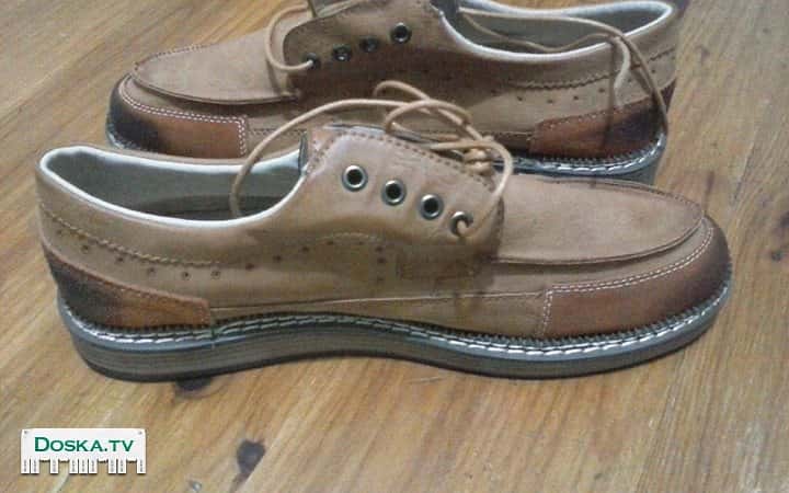 Мужские мокасины, кожаные, включая стельки. Не подошло по размеру.