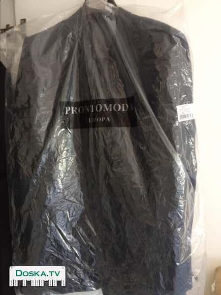 Костюм размер 42/36 новый тонкая шерсть черный в Америке заказывал