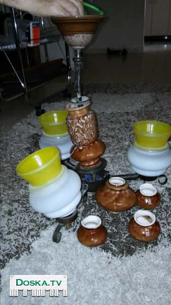 Люстра керамическая.