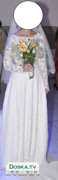 свадебное платье. Размер 34-36. Раст 170