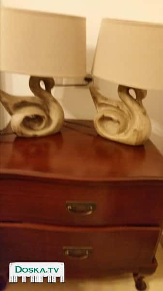 Новые настольные светильники виде Лебедей. 2 штуки