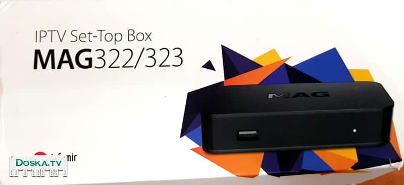 STB приставка mag 322 для подключения к iptv телевидения через