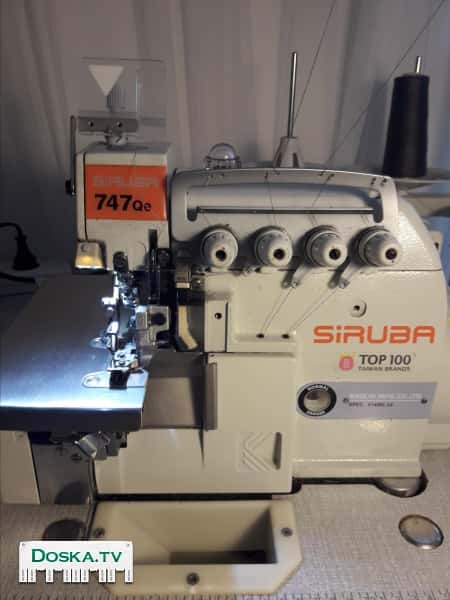 японский промышленный оверлок SIRUBA 747 в отличном состоянии. Цена 3800.Нетания.