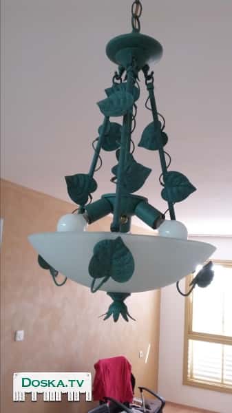 2 люстры в салон из итальянского стекла