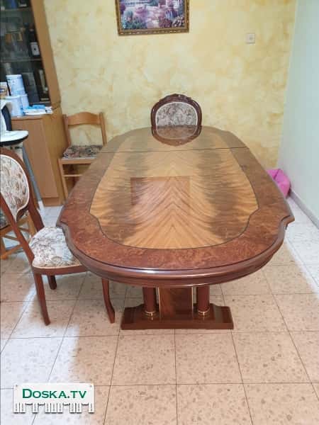 Cалон,обеденный стол и 6 стульев,тумба под телевизор, тумба с зеркалом