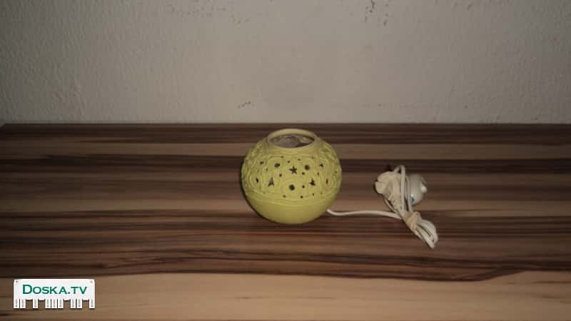 светильник солевой. Две функции. Освещение и очистка органов дыхания. Светильник