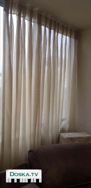 Новые шторы, размер 3.40 см высота 2,85 см (две шторки