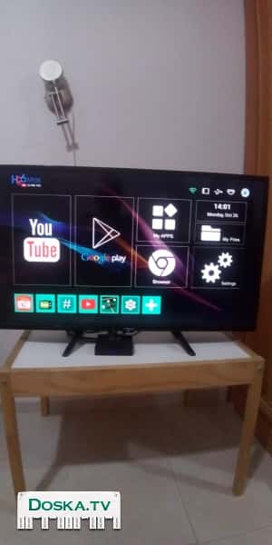 Продаю телевизор Fujicom 32" со смарт TV боксом. Практически новый.