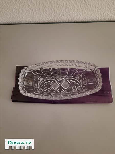 Конфетница из Чешского хрусталя