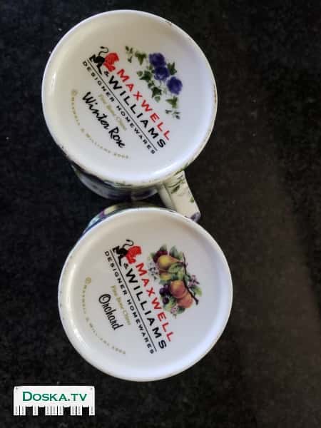 Набор новых чашек из настоящего фарфора. 8 штук. Цена комплекта