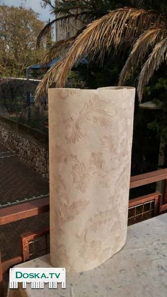 Есть не использованный материал, акриловая краска, тесненные обои по хорошей