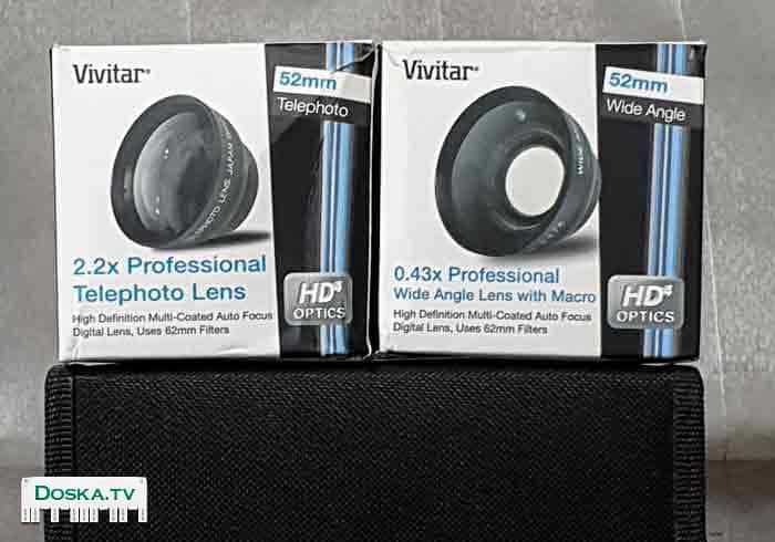Продаются два новых конвертора: 2,2х Professional Telephoto Lens 52mm, 0.43