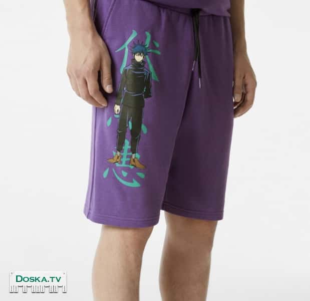 Шорты из bershka x jujutsu kaisen. размер xs, подходит и