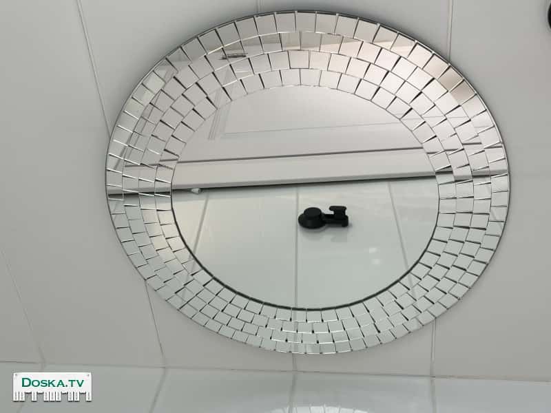 Зеркало мозаика ИКЕЯ диаметр 50 см, ручная работа. Идеально подойдет