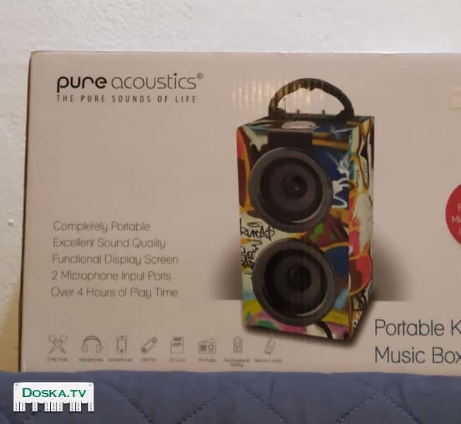 Portable karaoke music box, в упаковке.