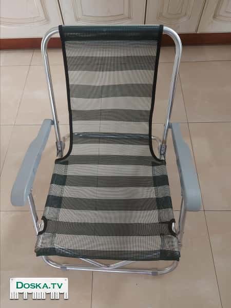 Пляжный складной алюминиевый низкий стул 35шк