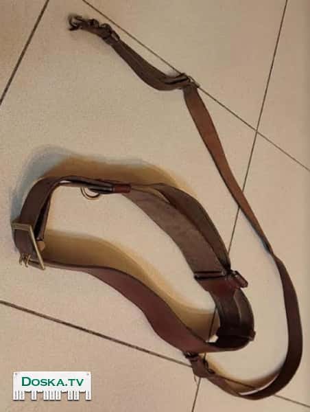 немецкий офицерский  кожаный ремень с портупеей. недорого.