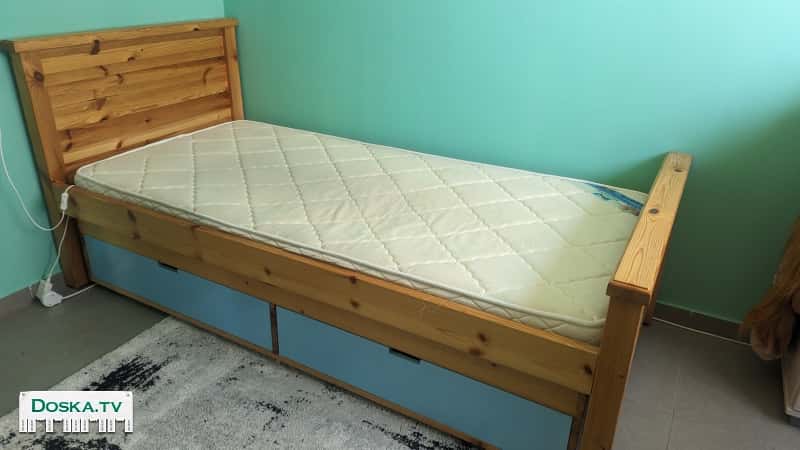 Кровать для ребенка 90 см с 2 ящикам и дополнительная