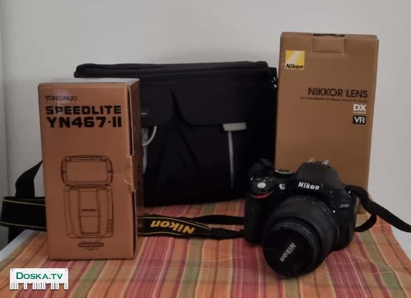 Продаю фотоаппарат NIKON D5100 в комплекте (зарядка для батареи, батарея,