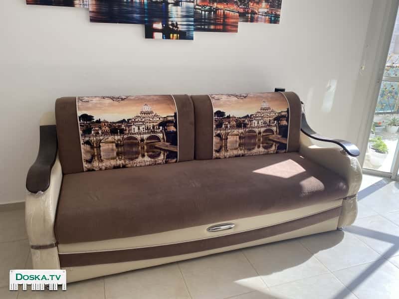 Диван раскладной 220*120 в сложенном виде.  В разложенном виде