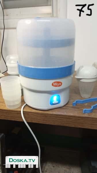 Стерилизатор для детских бутылочек Miya Steam Sterilizer плюс аксессуары стаканчики