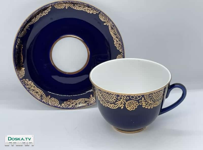 Фарфоровые чашки ЛФЗ с блюдцами. Можно купить одну, можно купить