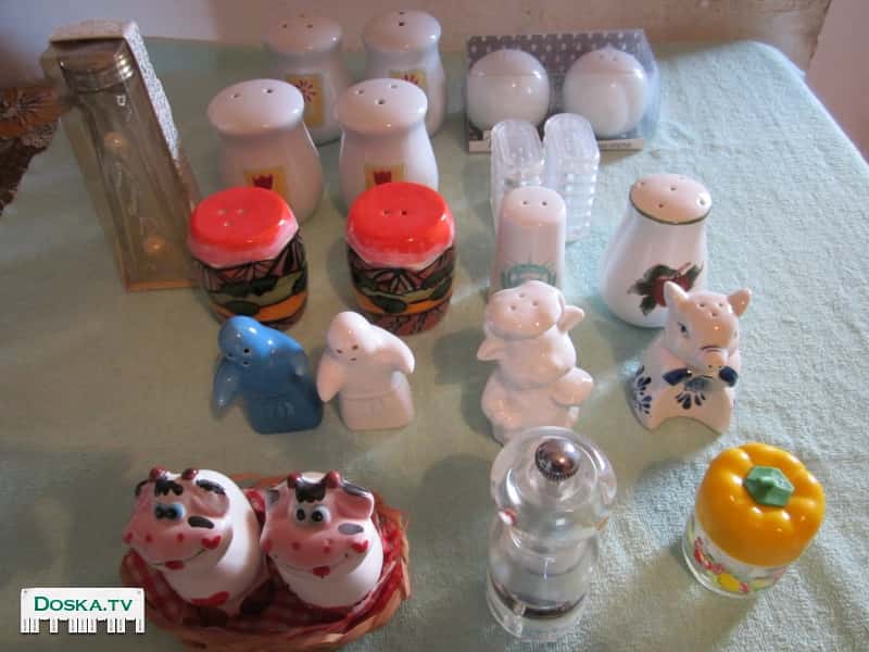 Коллекция солонок и перечниц. .Новые Включает: .9парных предметов и 7