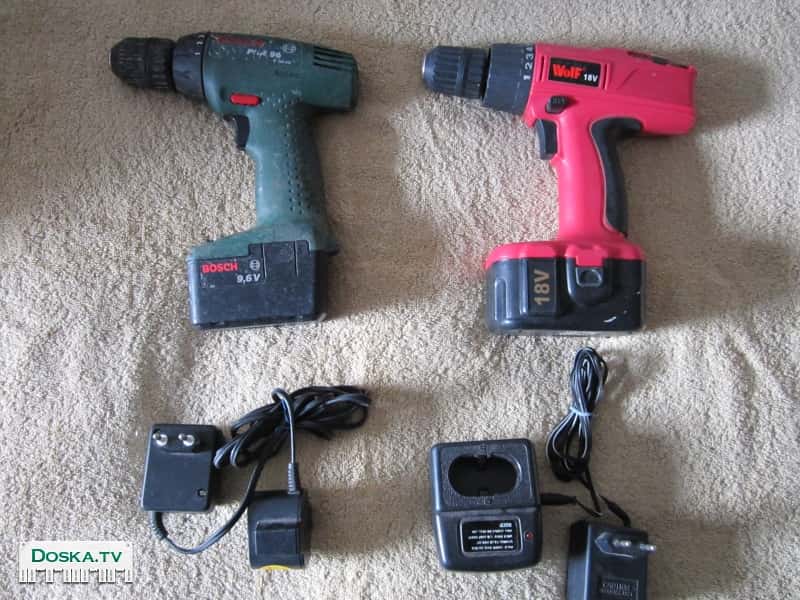WOLF cd18/10l and BOSCH PRS-96 . Электрические отвертки  В