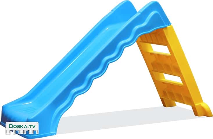 Детская горка-  Новая Горка изготовлена из прочного высококачественного пластика,