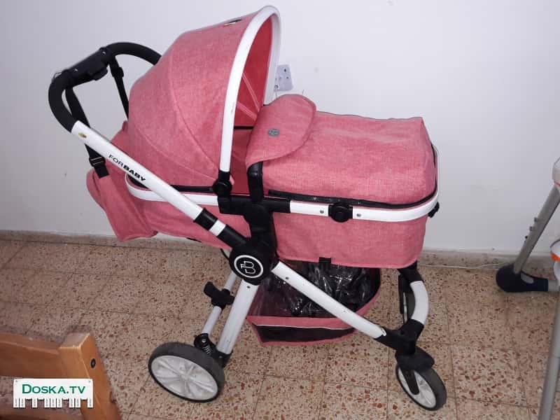 детская коляска розового цвета. 0+ Коляска трансформируется в прогулочную. Состояние