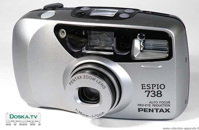 Пленочный фотоаппарат PENTAX ESPIO 738 auto focus, red-eye reduction в