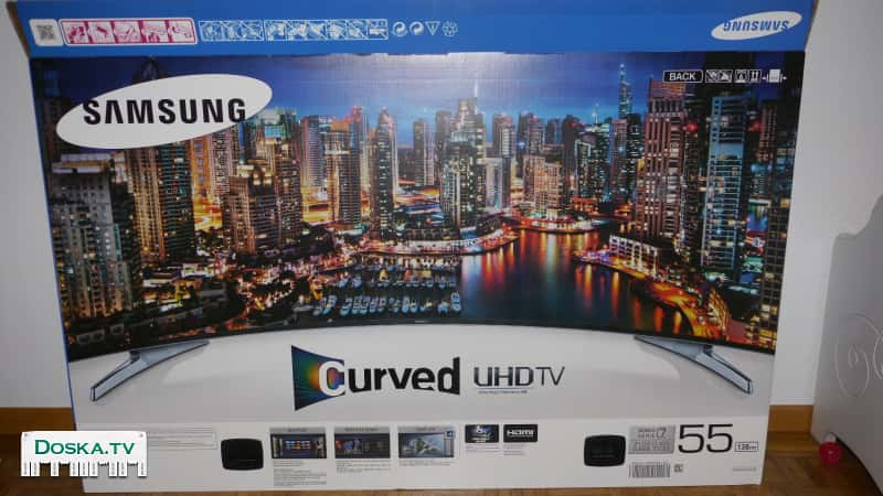 В Samsung UN55KS9500 изогнутый 55-дюймовый 4K Ультра HD LED-телевизор имеет