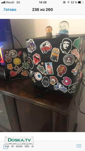 Сабуфер, колонка и пульт, так же все провода и инструкция