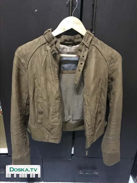 Куртка замшевая Zara, в нормальном состоянии, размер s, короткая