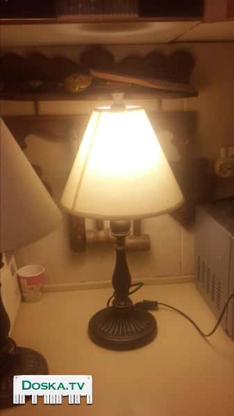 Старинная бронзовая лампа для спальни в прекрасном состоянии