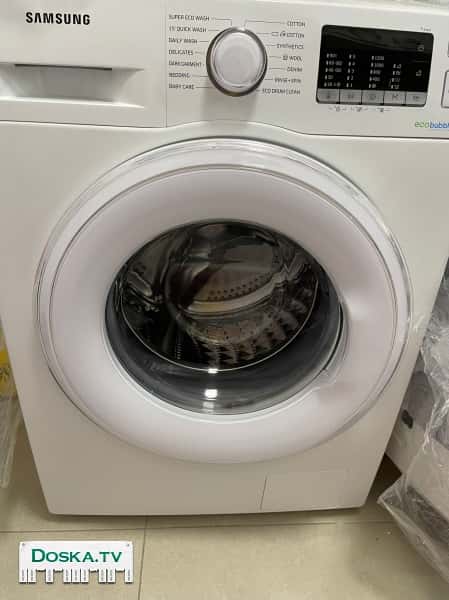 стиральная машина Samsung с передней загрузкой, 9 кг. Покупалась за