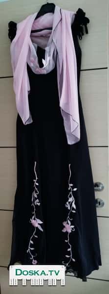 Вечернее платье для мамы невесты/жениха, индивидуальный дизайн, на корсете, чёрное