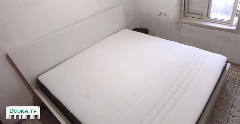 Кровать двуспальная + Матрас (IKEA) всё за 1800 шекелей. Продаем