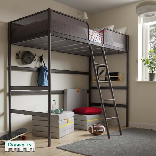 Кровать-чердак в детскую. Икеа, SVERTA. В хорошем состоянии, разобрана, готова