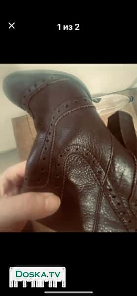 Натуральная кожа высшего качества. Подошва кожаная. Набойка заводская. В